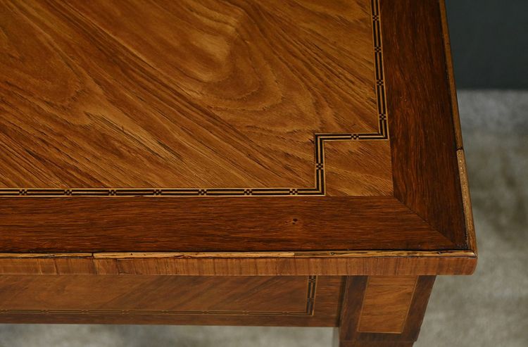 Petite Table Bureau en Marqueterie, style Louis XVI – 2ème partie XIXe
