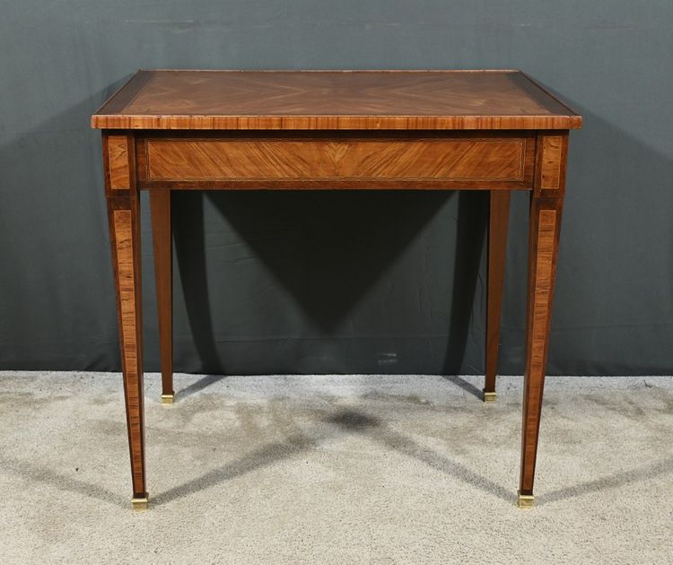 Petite Table Bureau en Marqueterie, style Louis XVI – 2ème partie XIXe