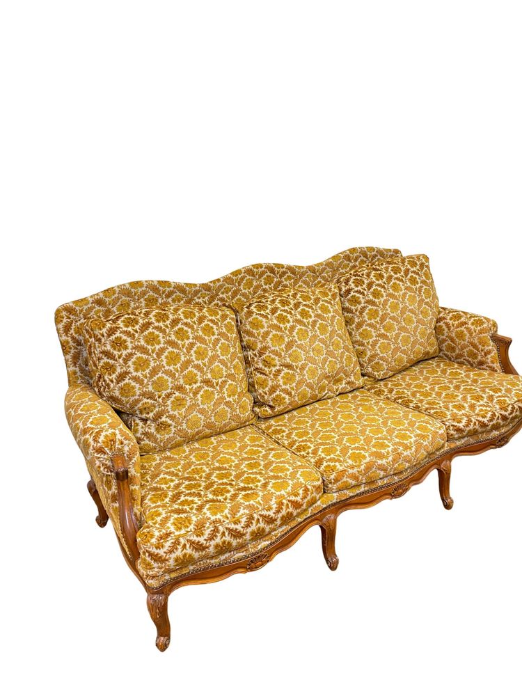 Louis XV Style 3 Seater Sofa Circa 1970