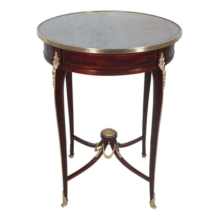 Transition style pedestal table from the late 19th century