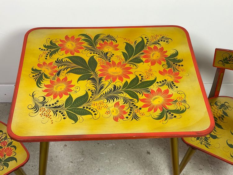 Soggiorno per bambini russo Khokhloma vintage 1960