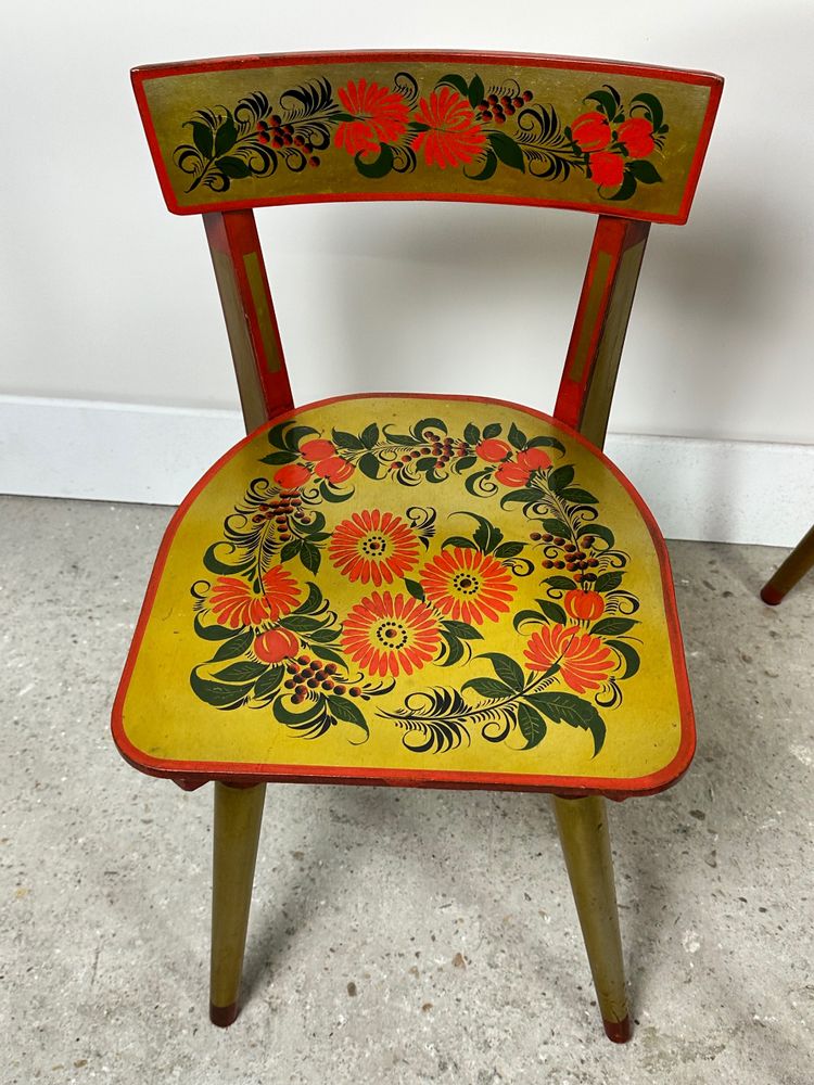 Soggiorno per bambini russo Khokhloma vintage 1960