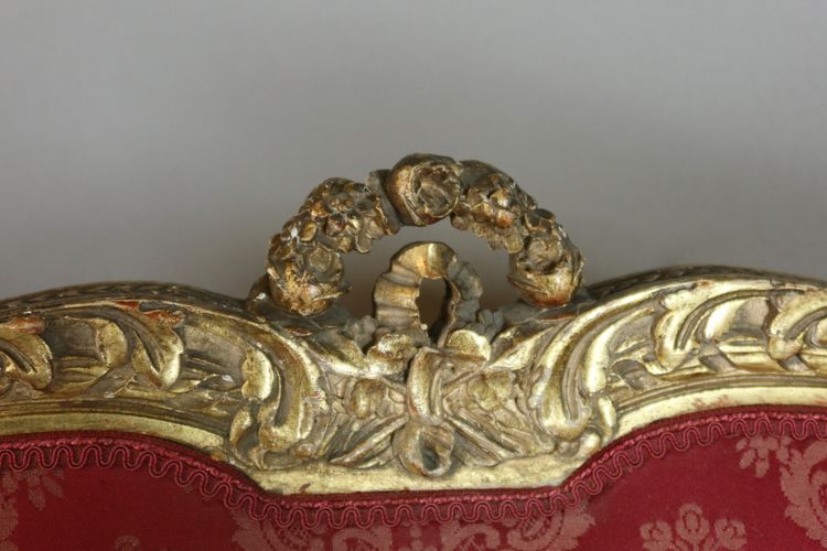 Salon en bois doré style Louis XVI