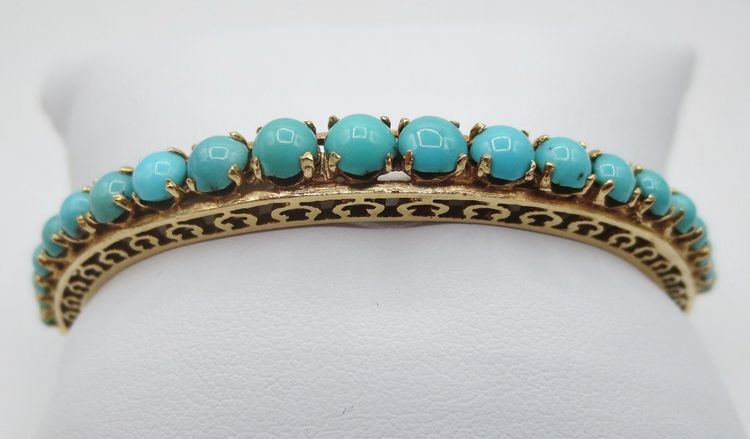 Bracelet joncs en or. XIXe siècle.