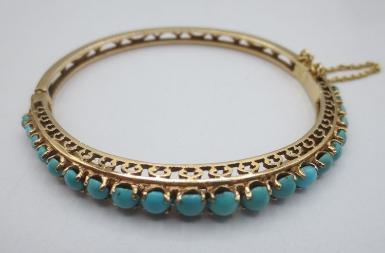 Bracelet joncs en or. XIXe siècle.