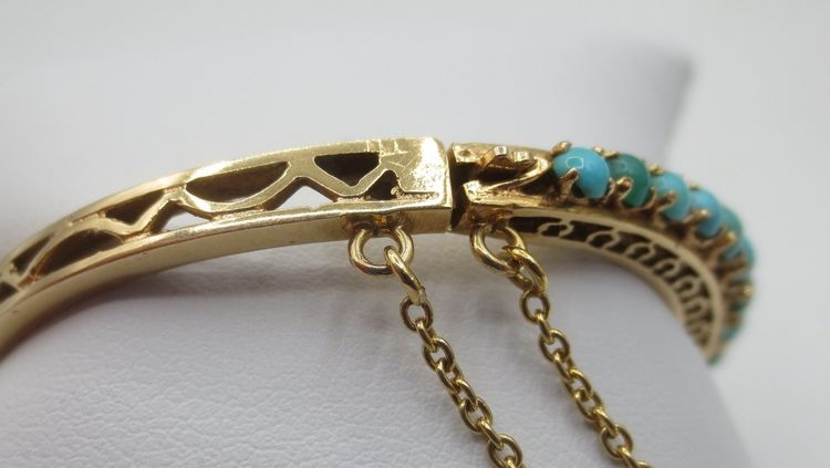 Bracelet joncs en or. XIXe siècle.