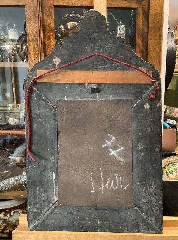 Beautiful 19th century pareclose mirror