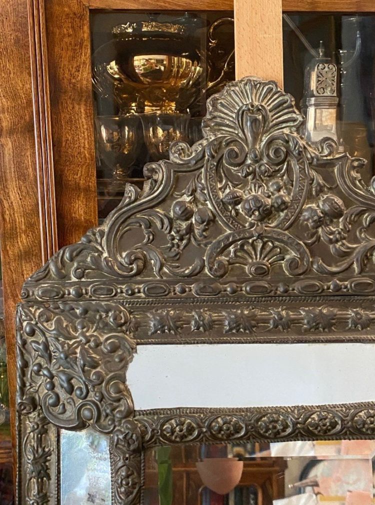 Beautiful 19th century pareclose mirror