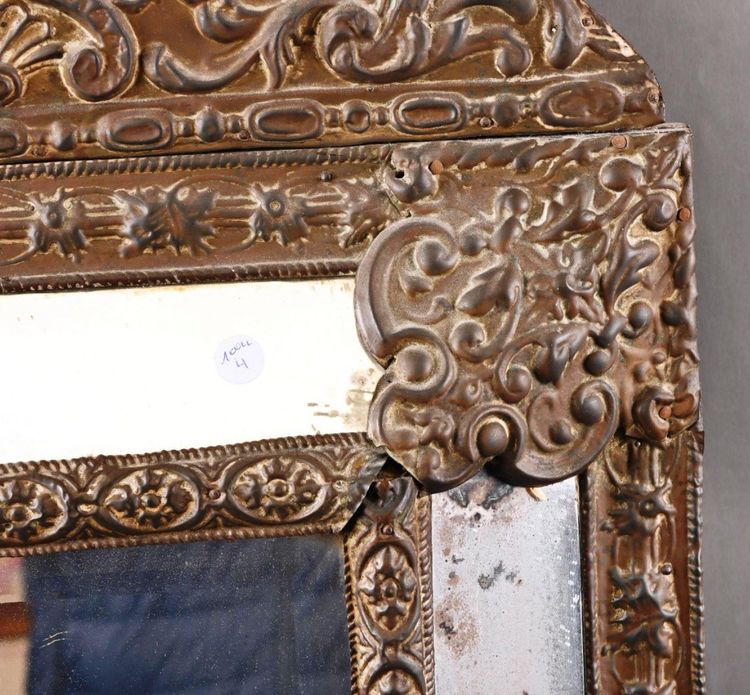 Beautiful 19th century pareclose mirror