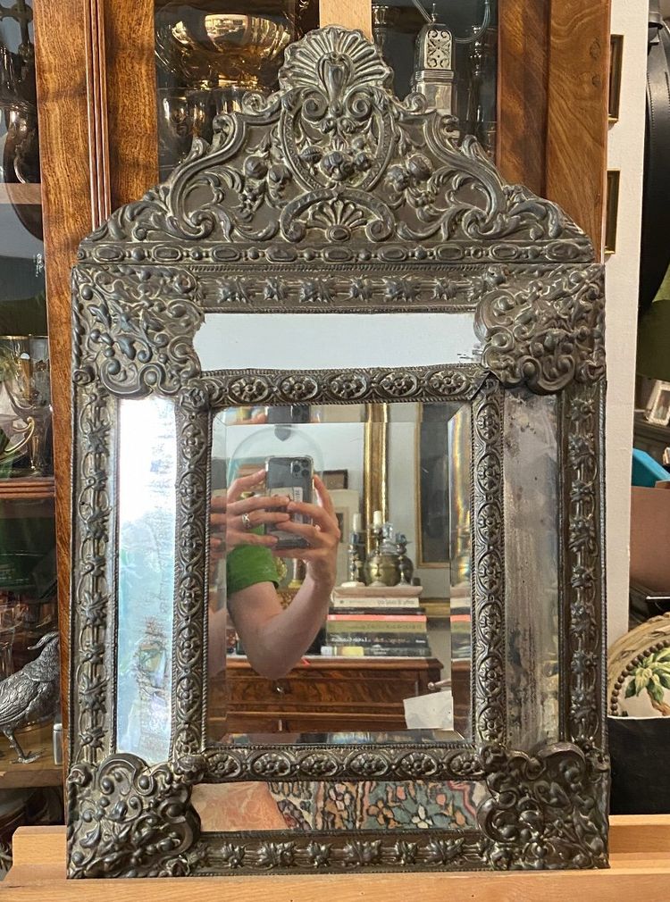 Beautiful 19th century pareclose mirror