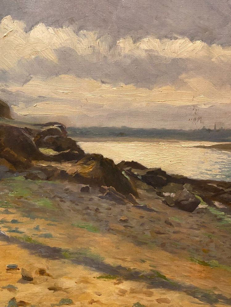 Paysage Breton, Huile sur toile, Début 20ème siècle