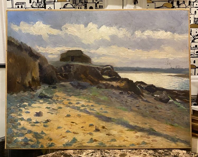 Paysage Breton, Huile sur toile, Début 20ème siècle
