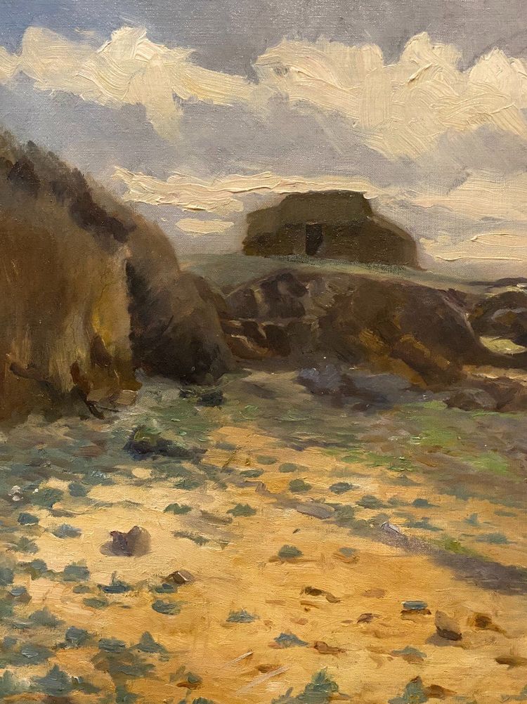 Paysage Breton, Huile sur toile, Début 20ème siècle