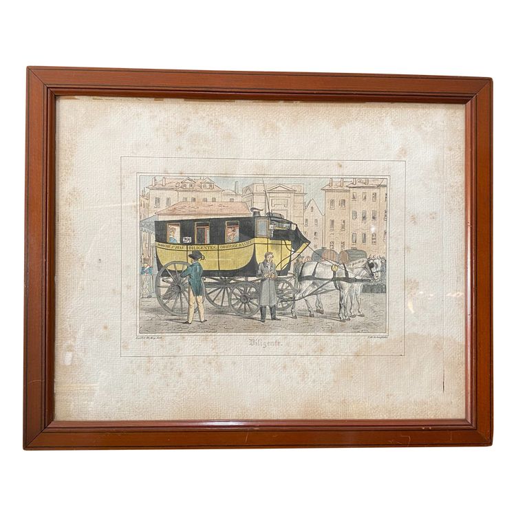Diligente, Charles-Henrie Loeillot-Hartwig, Lithograph and watercolor, Circa 1816