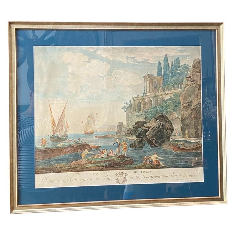 Riva vicino a Tivoli, Claude Joseph Vernet, Acquaforte