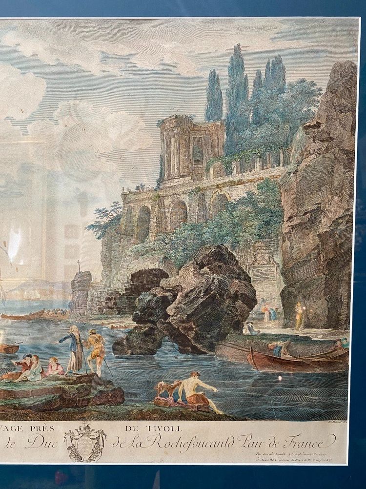 Ufer bei Tivoli, Claude Joseph Vernet, Radierung