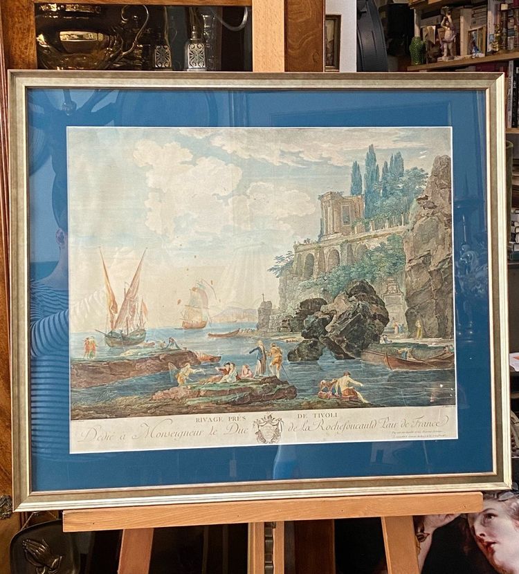 Ufer bei Tivoli, Claude Joseph Vernet, Radierung