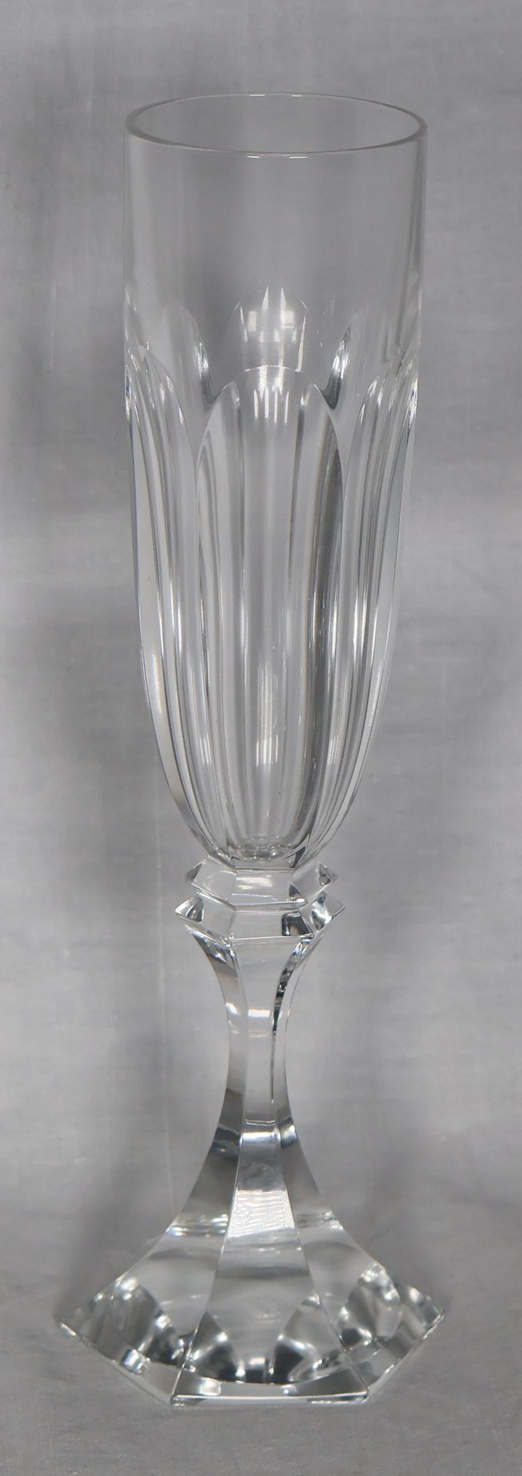Set of 6 Saint Louis champagne flutes, Chambord model
