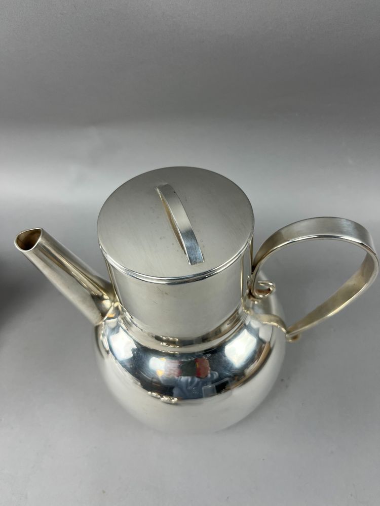 Tea coffee service by Lino Sabattini for Christofle boule model