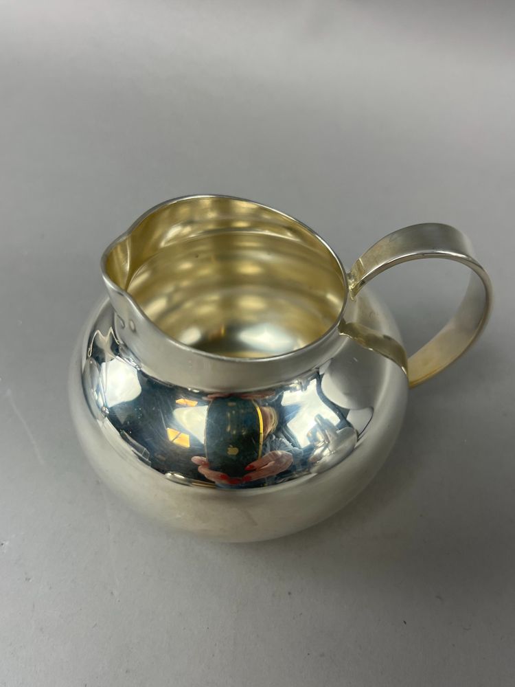 Tea coffee service by Lino Sabattini for Christofle boule model