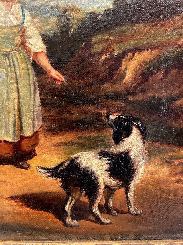 D’après Auguste Delacroix (1809-1868), Huile sur toile XIXe