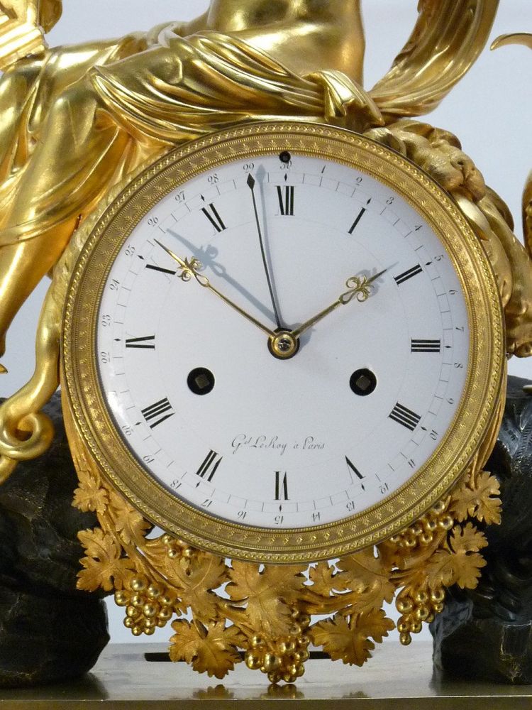 Clock by Le Roy, "the triumph of Bacchus".