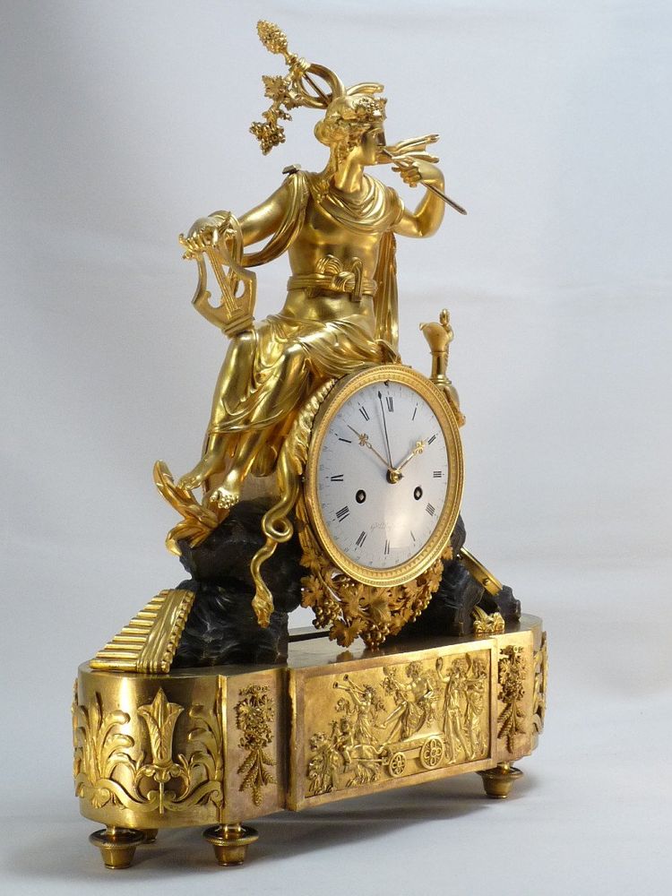 Clock by Le Roy, "the triumph of Bacchus".