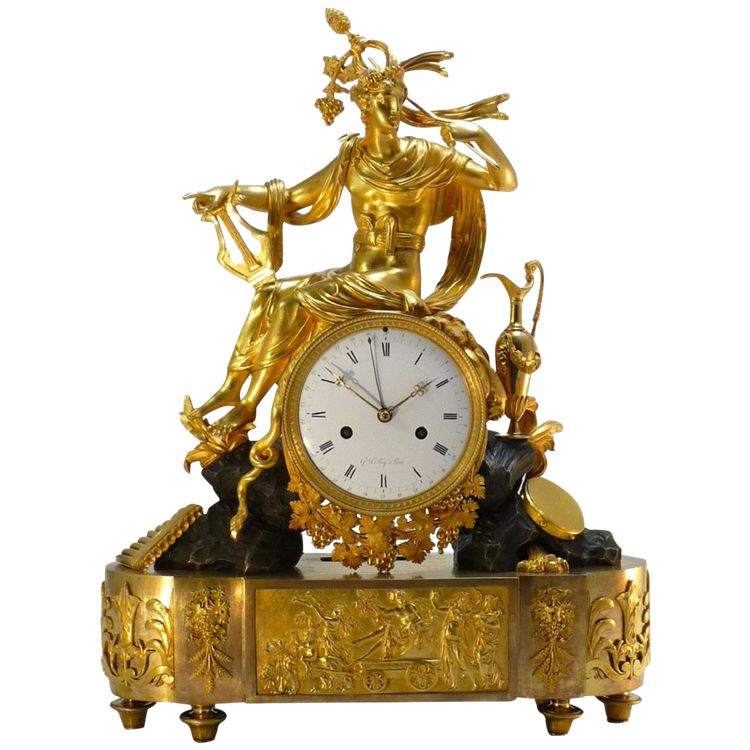 Clock by Le Roy, "the triumph of Bacchus".