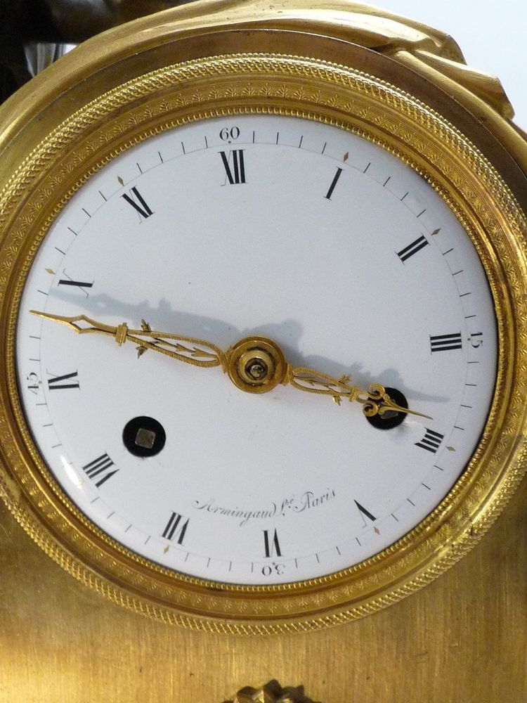 58CM Clock signed Armingaud