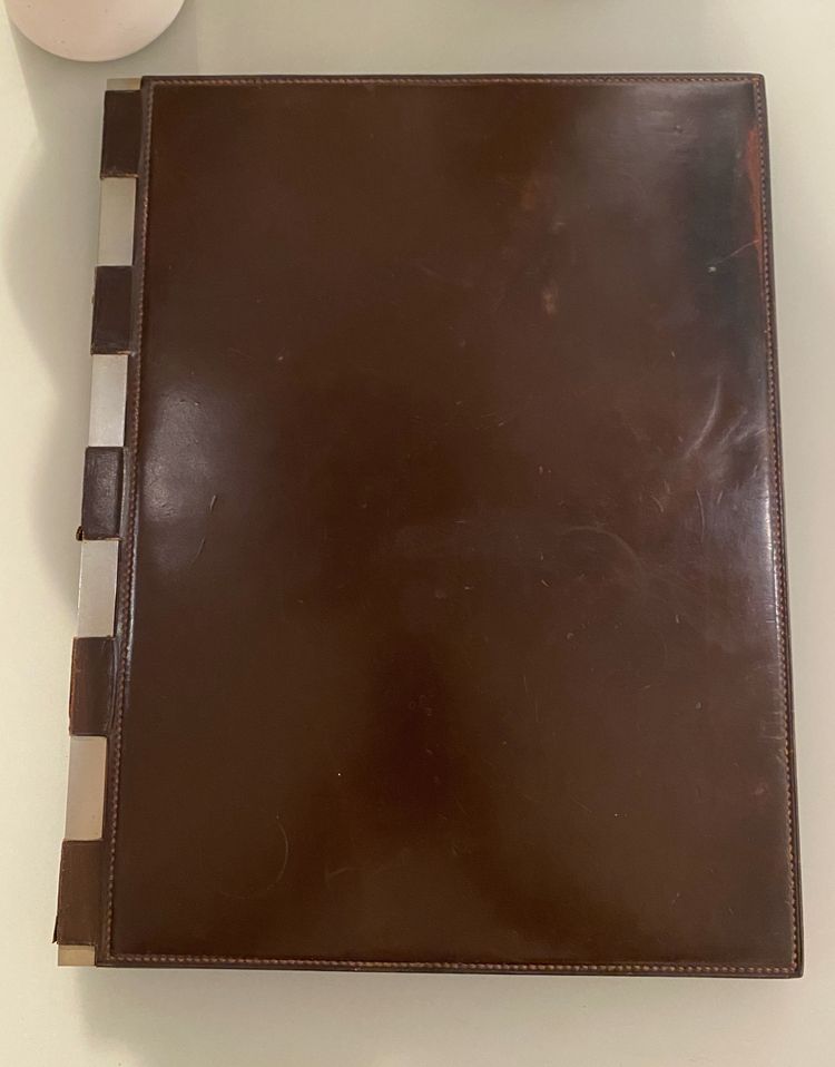 Hermès Dupré Lafon Leather Desk Pad circa 1940/50