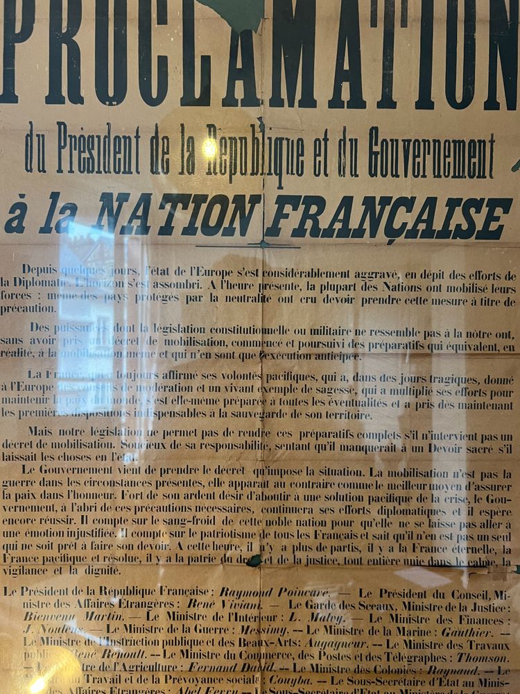 Proclamazione del Presidente della Repubblica, 1914
