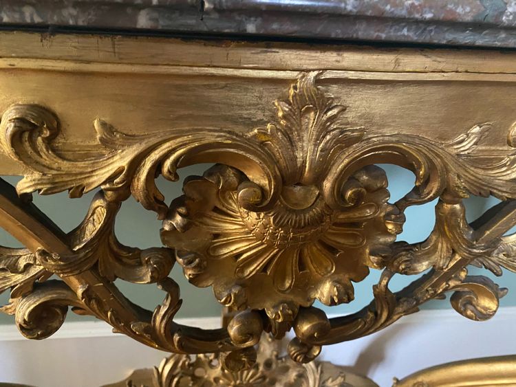 console dorée régence