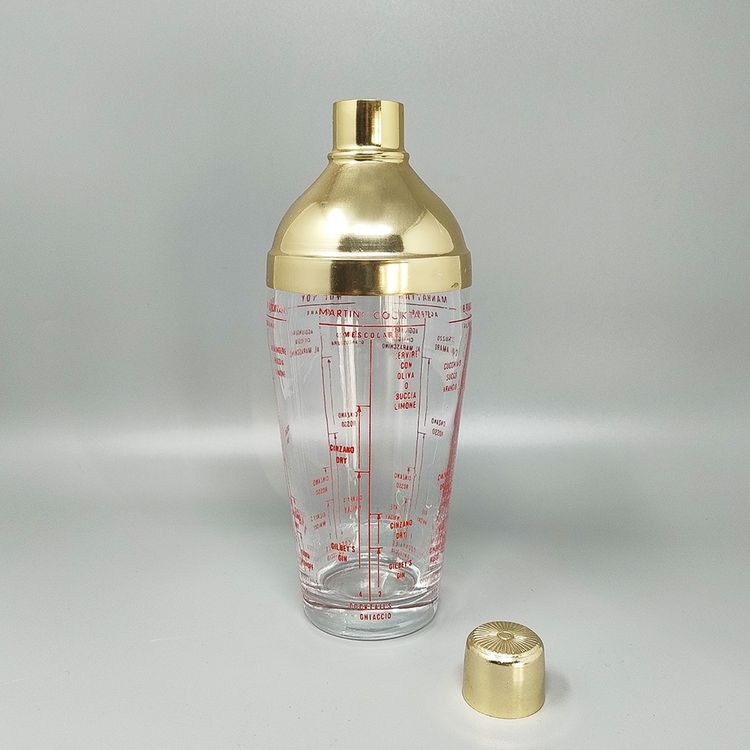 Wunderschöner Cocktail-Shaker aus Glas aus den 1960ern. Hergestellt in Italien