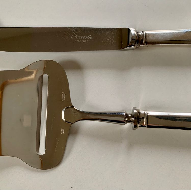 Couteau et pelle à fromage Christofle 