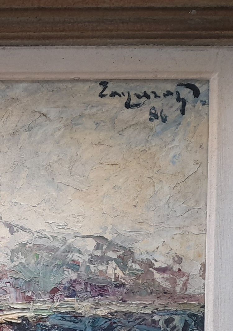 ZANAROFF, Öl auf Leinwand, Fischer