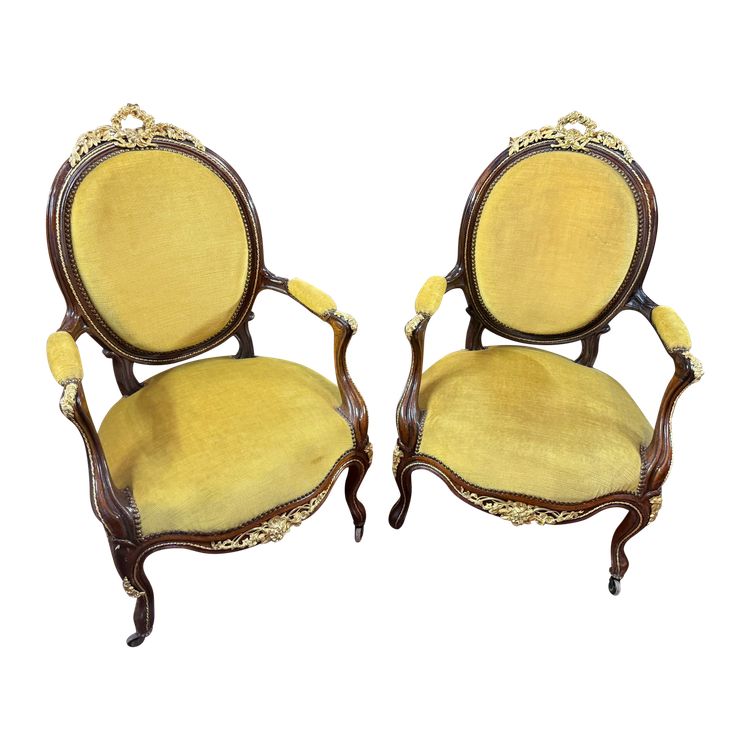 PAIR OF NAPOLEON III PERIOD ARMCHAIRS