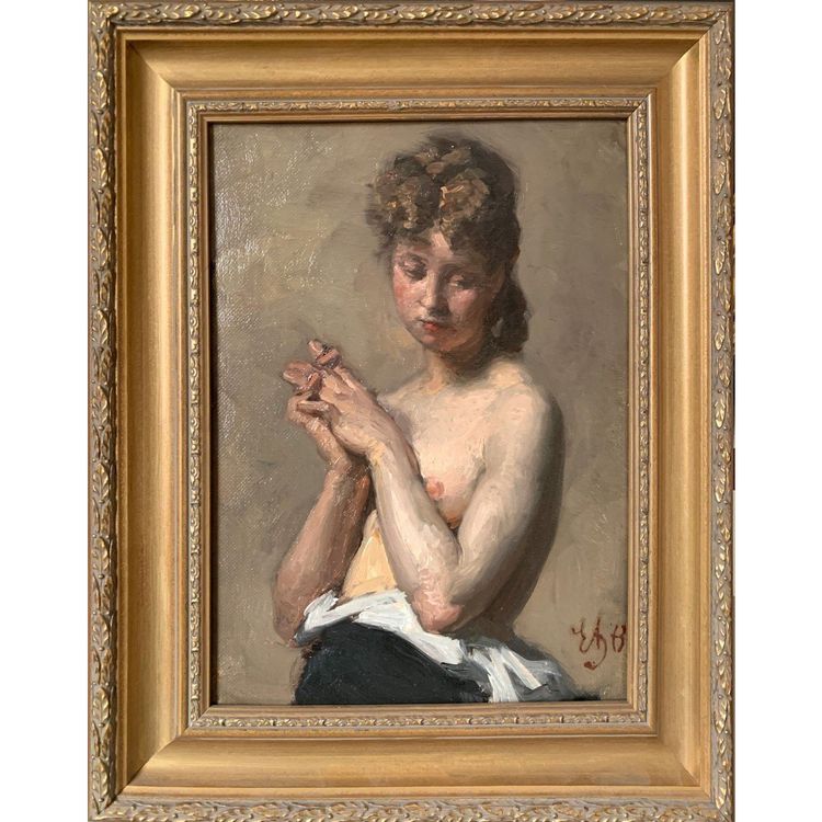 Weiblicher Akt Edouard Agneessens (1842/1885)
