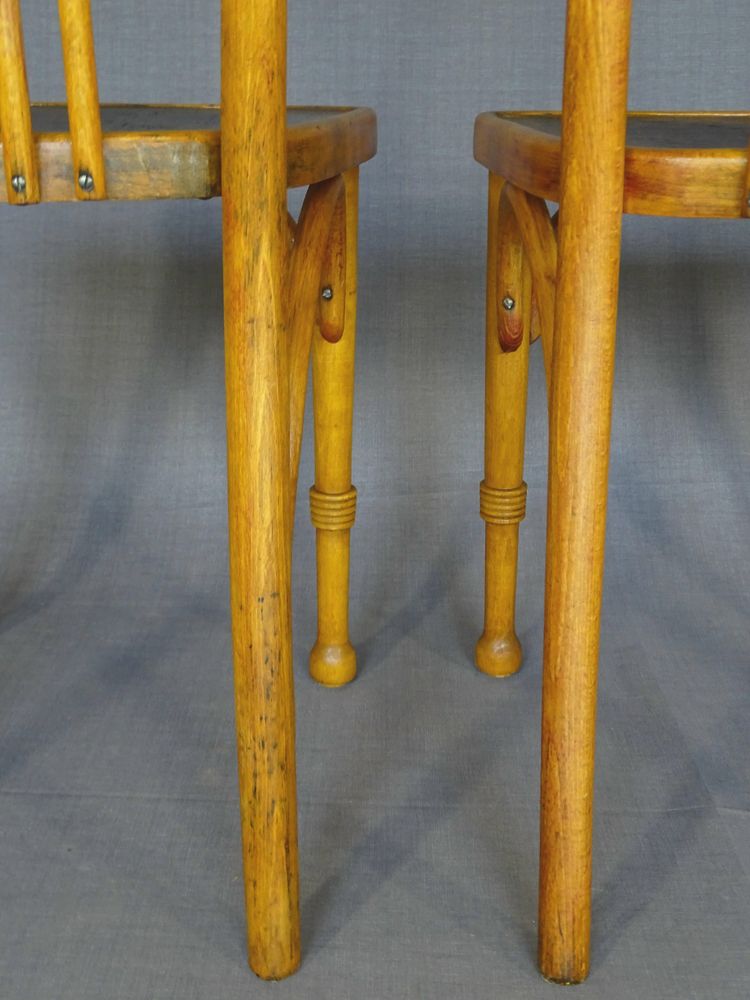 Satz von 3 Thonet Mundus Bistrostühlen 1930, Art Deco, Nr. A 643