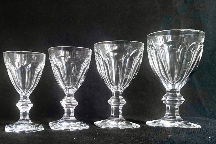 Baccarat set di 45 bicchieri in cristallo Harcourt