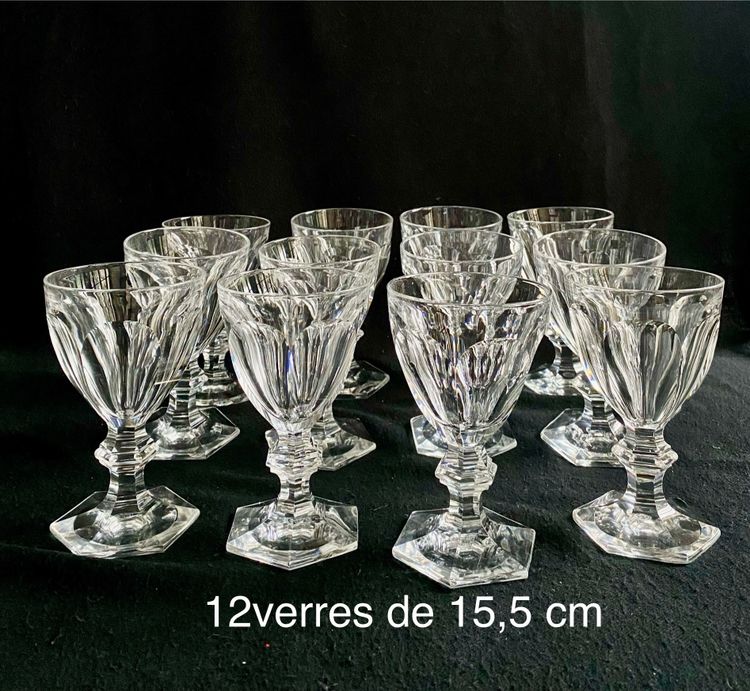 Baccarat set di 45 bicchieri in cristallo Harcourt