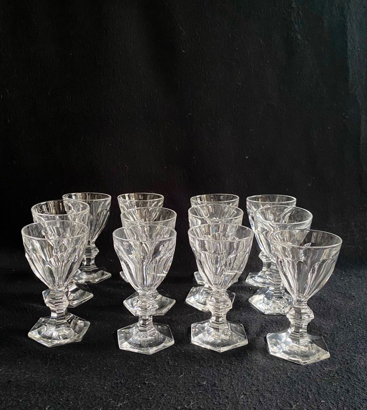Baccarat set di 45 bicchieri in cristallo Harcourt