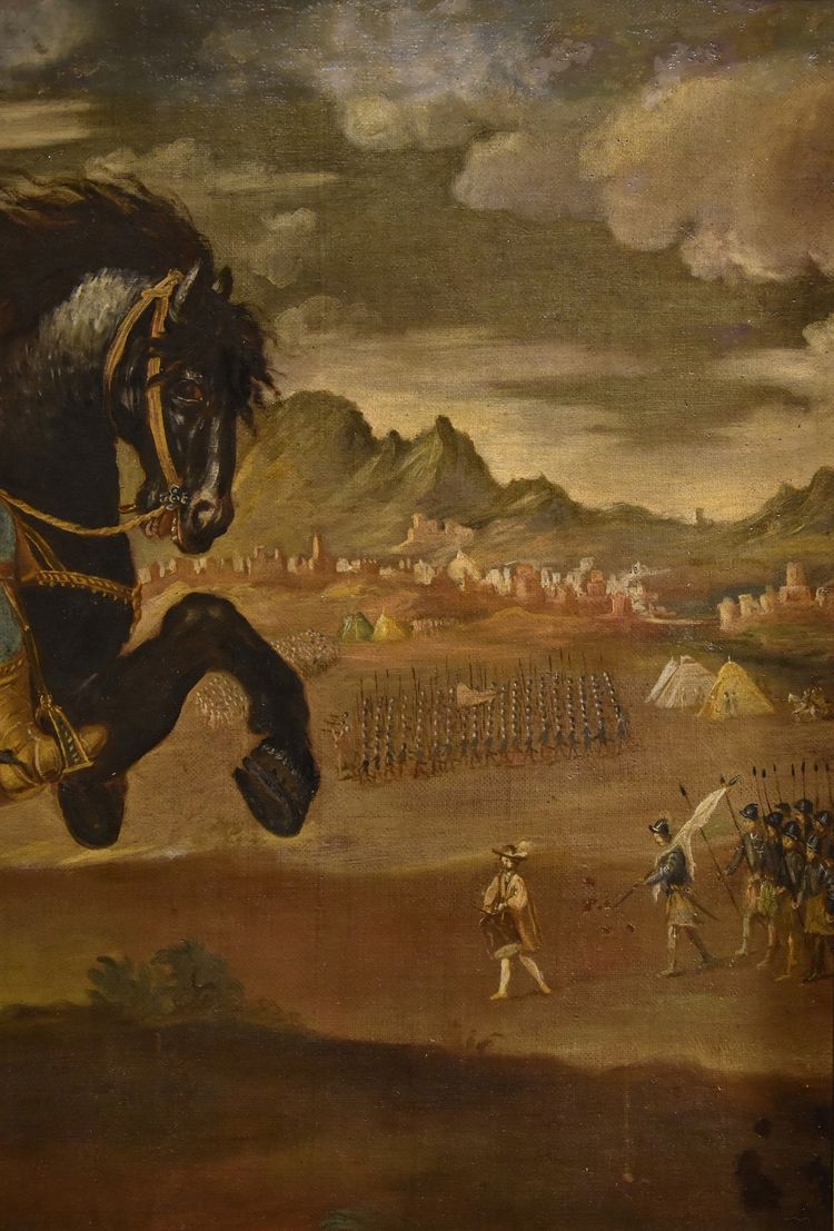 Reiterporträt von Pietro Strozzi, Florentiner Maler 17.-18. Jahrhundert