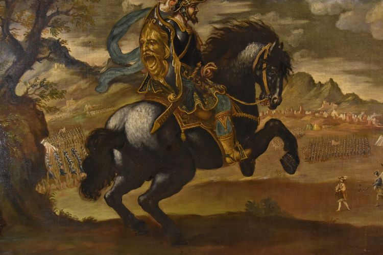 Reiterporträt von Pietro Strozzi, Florentiner Maler 17.-18. Jahrhundert