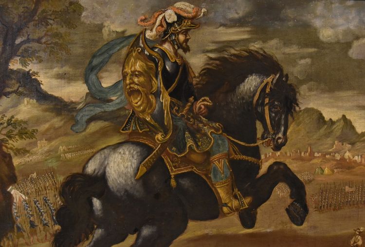 Reiterporträt von Pietro Strozzi, Florentiner Maler 17.-18. Jahrhundert