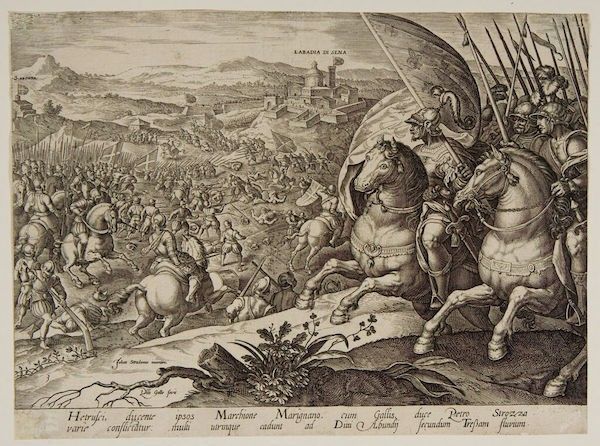 Reiterporträt von Pietro Strozzi, Florentiner Maler 17.-18. Jahrhundert