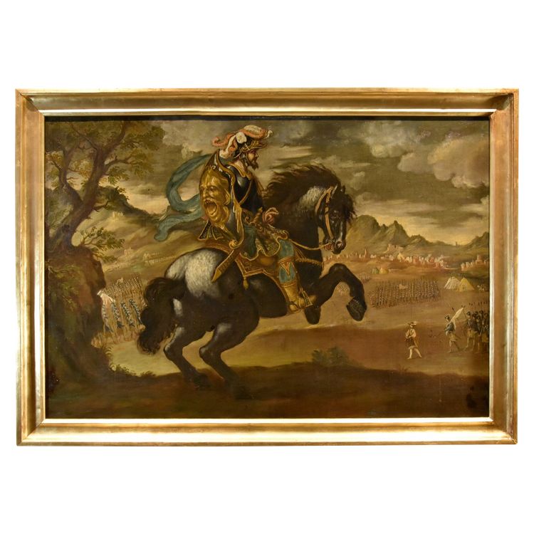 Reiterporträt von Pietro Strozzi, Florentiner Maler 17.-18. Jahrhundert