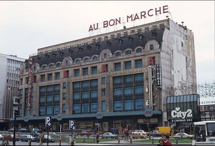 Poster project. Gouache, mid-20th century. Au Bon Marché Vaxelaire. Brussels.
