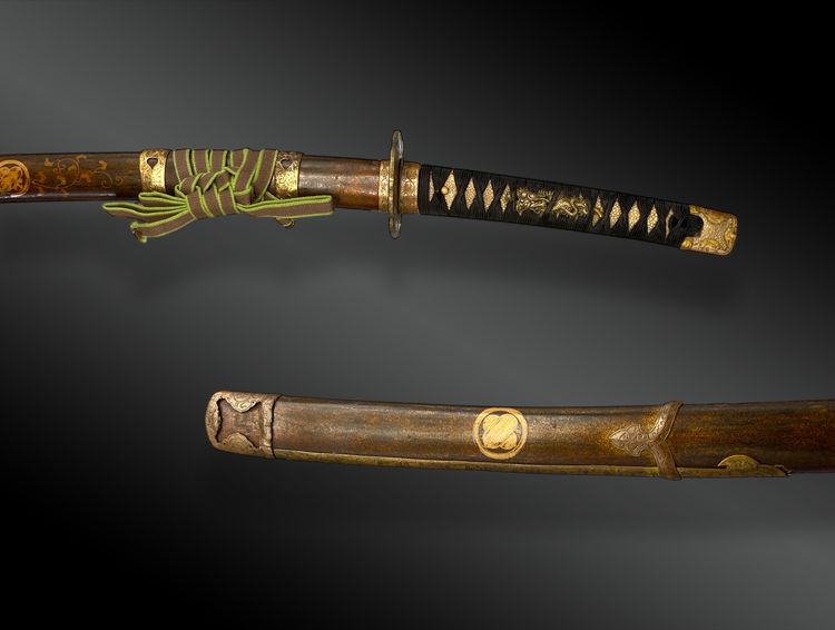 Spada giapponese, Katana con monte Itomaki-no-tachi Giappone epoca Muromachi per la lama.