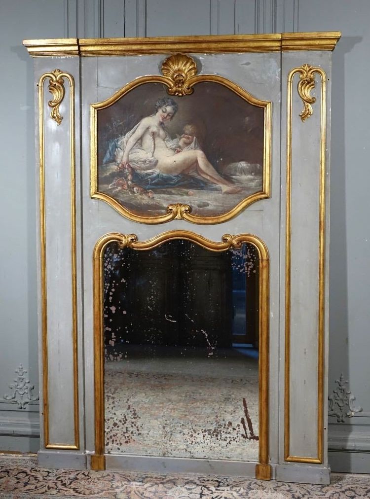 Trumeau Peinture Leda Et Le Cygne