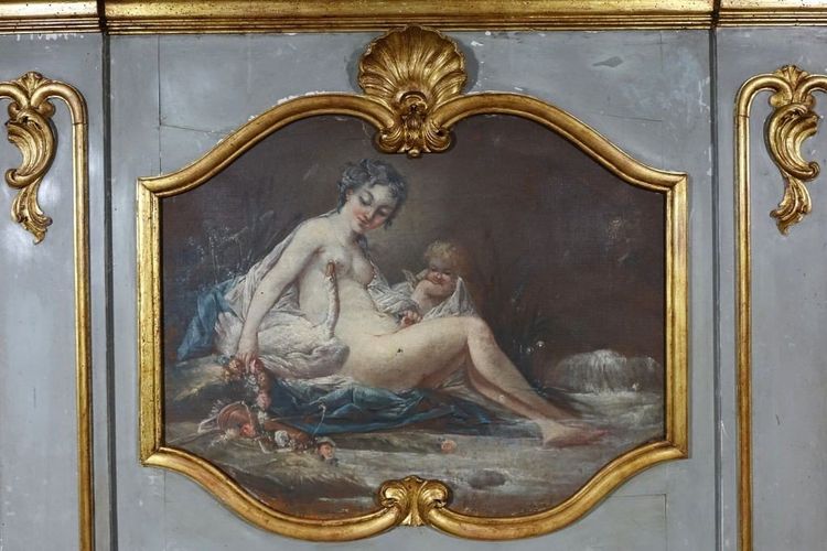Trumeau Peinture Leda Et Le Cygne